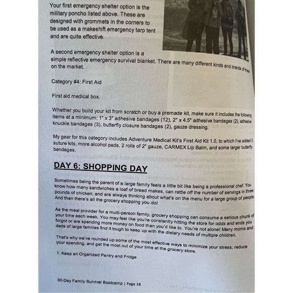 Family Survival Plans 30 Day Survival Bootcamp Day-by-Day Preparation Blueprint - Picture 7 of 9